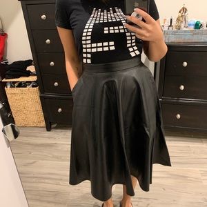 ASOS Faux leather skirt